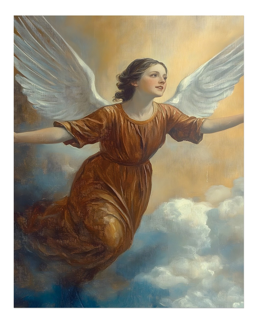 Elegant Angelic Wall Art Poster – Heavenly Home Decor Premium Quality