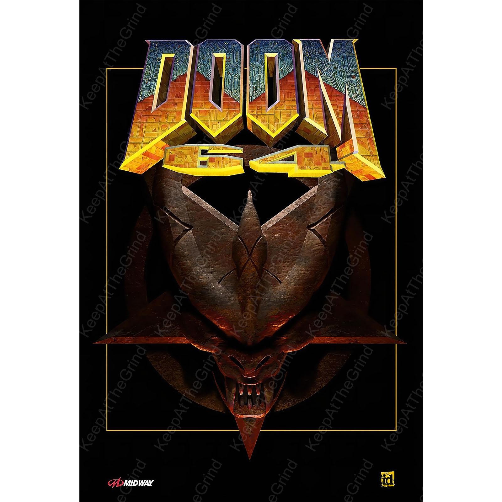 Doom 64 Video Game Box Art Picture Poster High Quality 8×10 8.5×11 11×17 13×19
