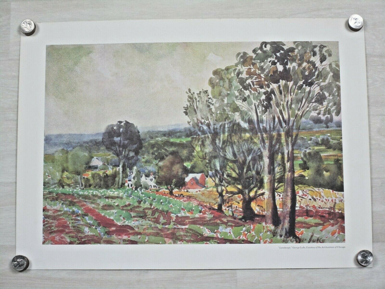 Vintage George Luks Courtesy of ART INSTITUTE OF CHICAGO POSTER Impressionism