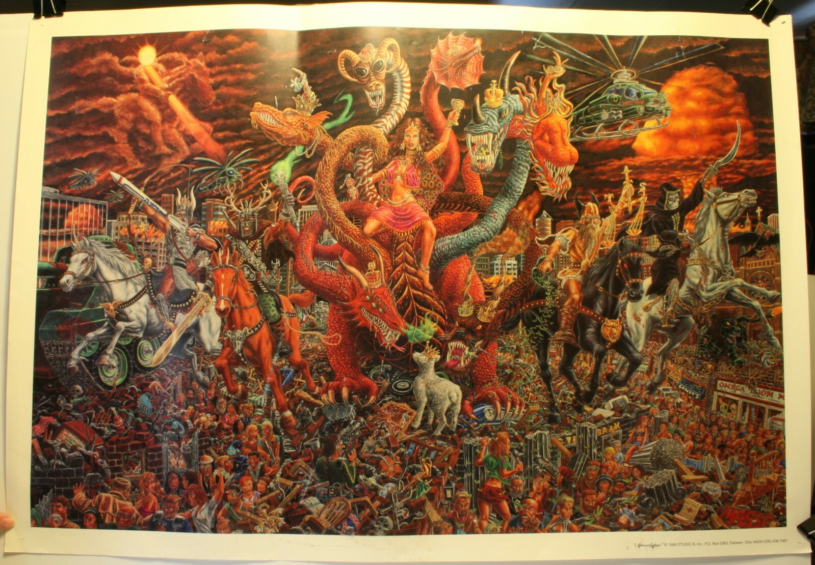1999 “Apocalypse” Art by Tom Masse 22 x 32″ Poster Studio B