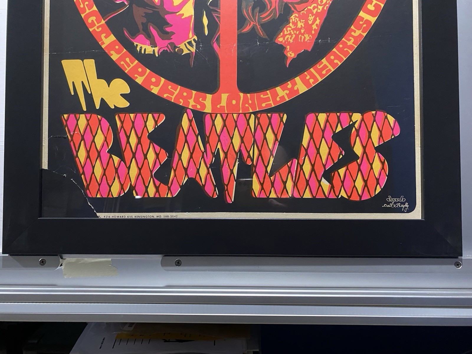 CREATIVE POSTERS INC “The Beatles” DAIL BEEGHLY FRAMED! READ DESCRIPTION!
