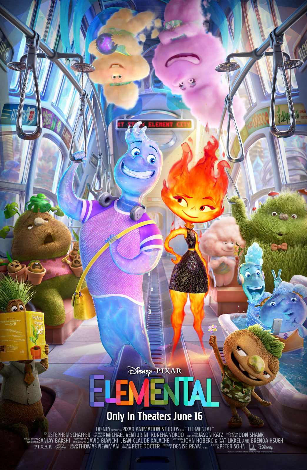 Disney Pixar Elemental 11″ x 17″ Collector’s Movie Poster ( T2 )