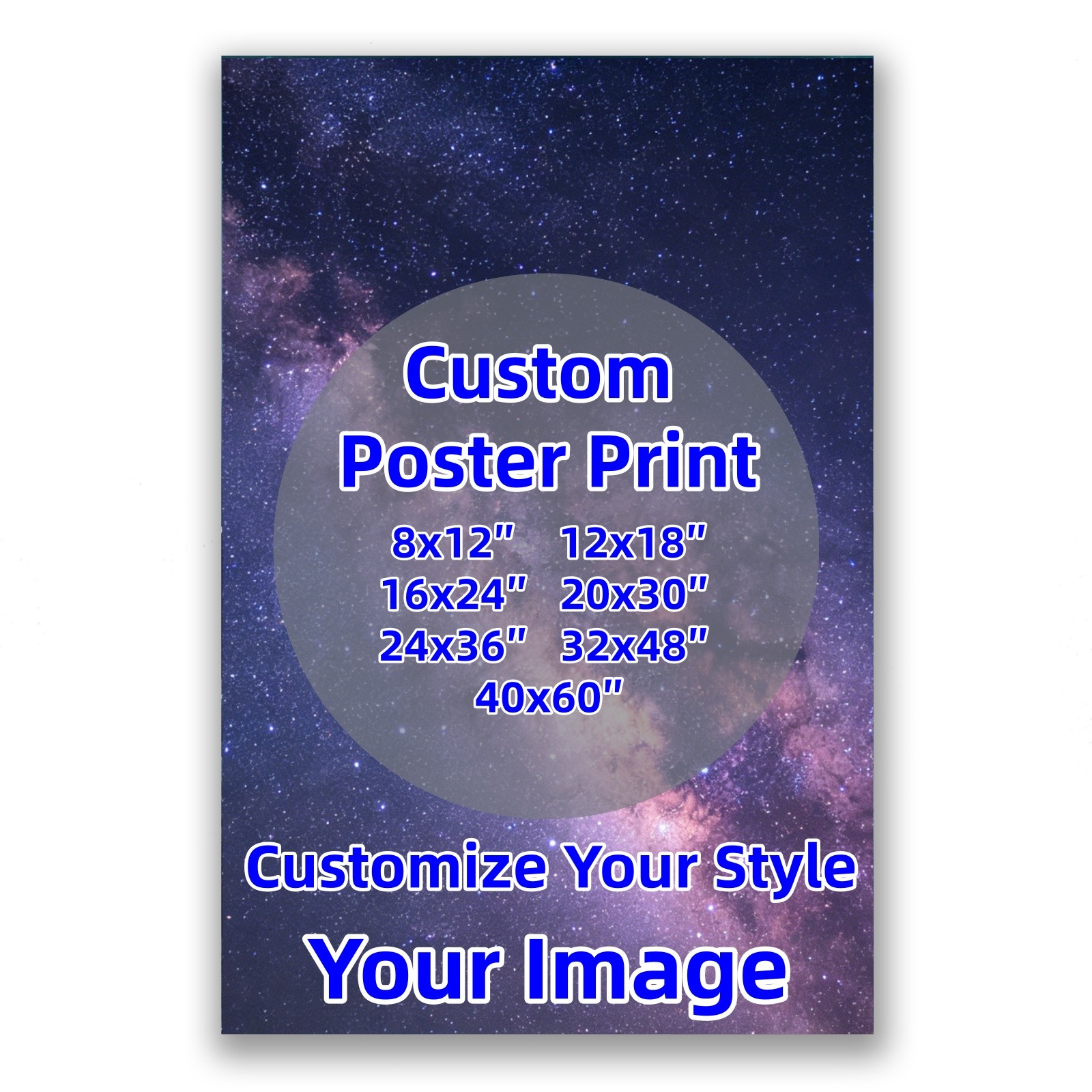 Custom Poster Print-Upload Your Image/Photo, Custom Personalized Photo to Poster