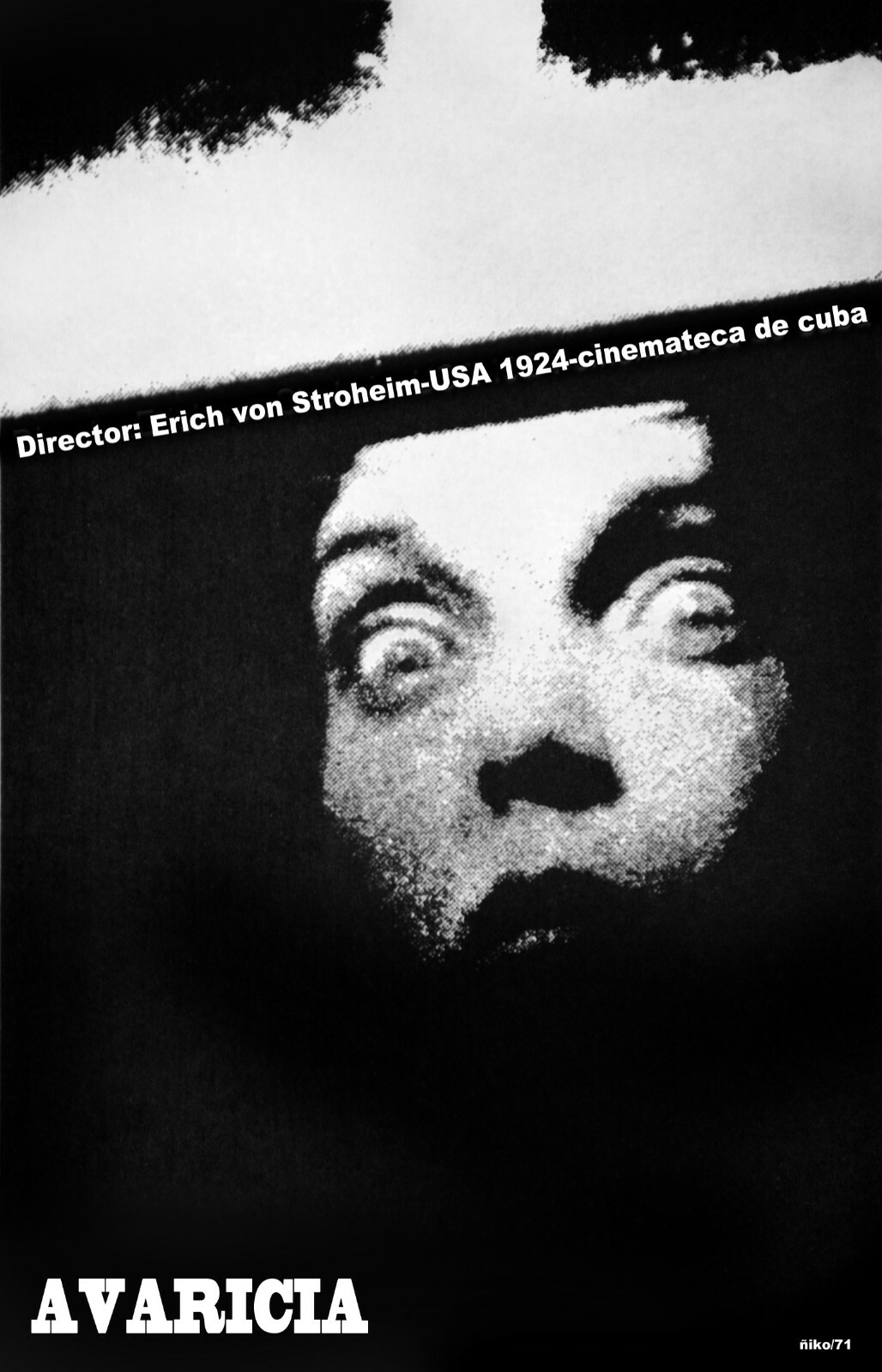 Decoration movie Poster 4 film”1924 GREED”Von Stroheim Home interior wall art