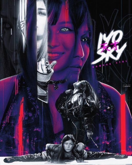 Iyo Sky Damage Ctrl WWE Paper Poster 210 GSM [No Frame]