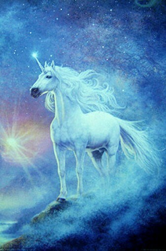 UNICORN FANTASY – NEW 24X36 POSTER -RARE ASTRAL PRINT