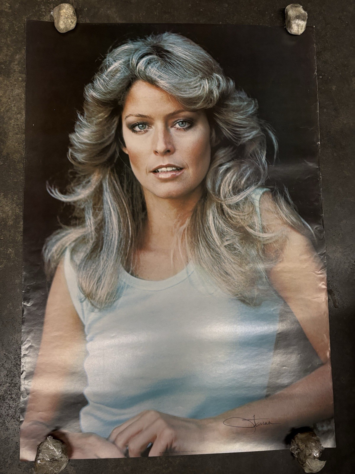 Super Farrah Fawcet vintage Poster 1977 hot sexy actress C2891