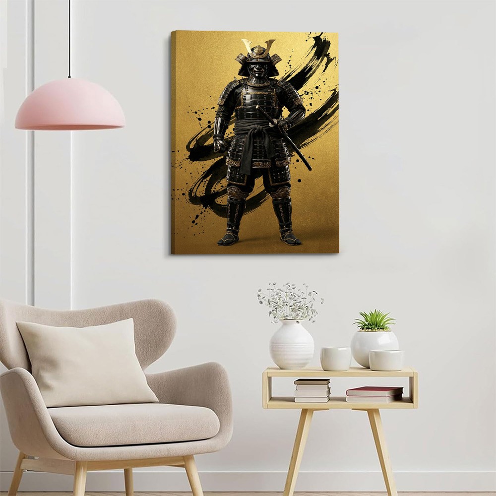 Exquisite Samurai Warrior Wall Art Poster Japanese Inspired Decor