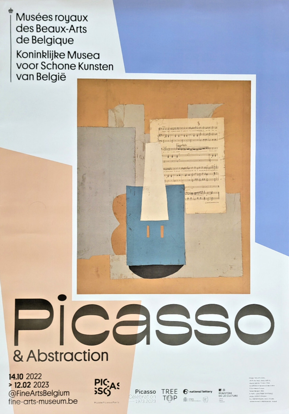 PABLO PICASSO – ORIGINAL EXHIBITION POSTER – MUSEES ROYAUX BRUSSELS – 2022