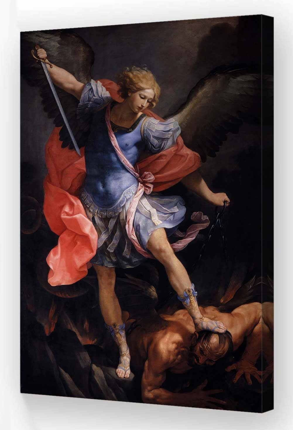 Angel Poster Wall Art The Archangel Michael Defeating Satan Famous Paintings