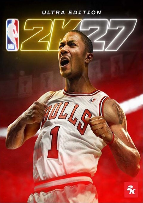 NBA 2K27 Derrick Rose Ultra Edition Poster Chicago Bulls Basketball