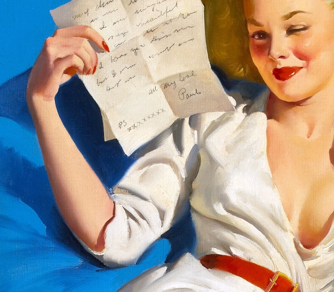 “I’m Too Good To Be True” 1947 Elvgren Vintage Style Pin-Up Poster 8×10