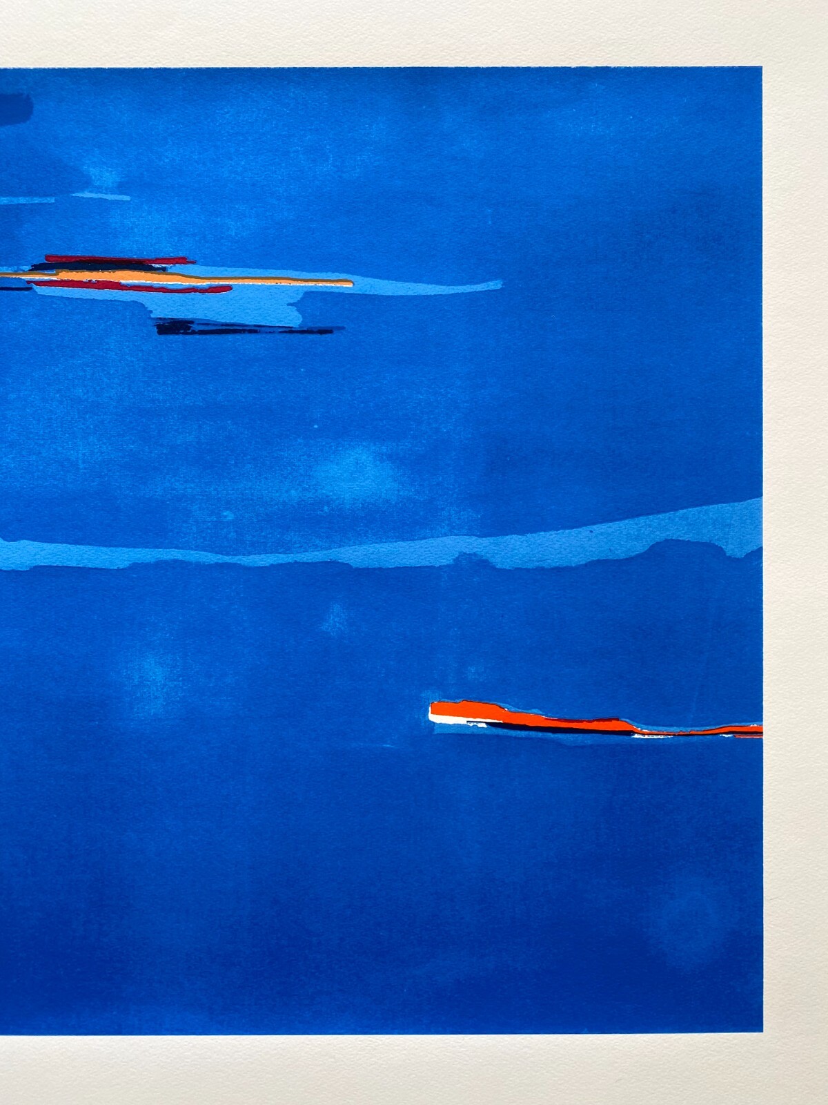 HELEN FRANKENTHALER RARE 2002 X-LRG FINE ART SILKSCREEN PRINT “OCEAN DRIVE” 1974