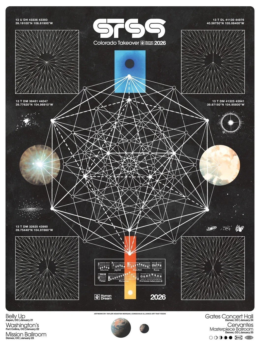 Sound Tribe Sector 9 STS9 X Conscious Alliance Colorado Takeover 2026 Poster