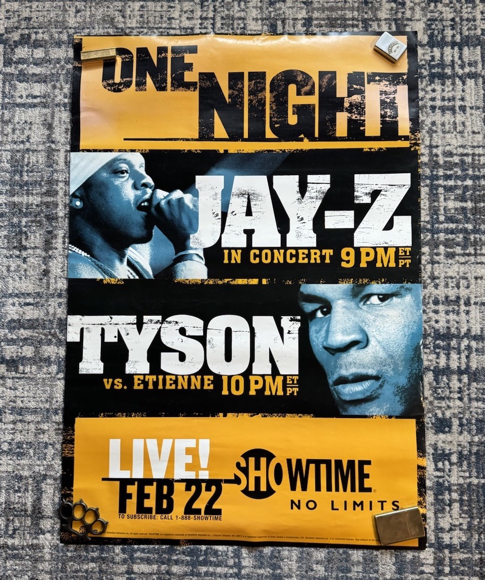 Jay-Z – Live In Concert (Mike Tyson Fight) – 27×39 Original Promotional Poster