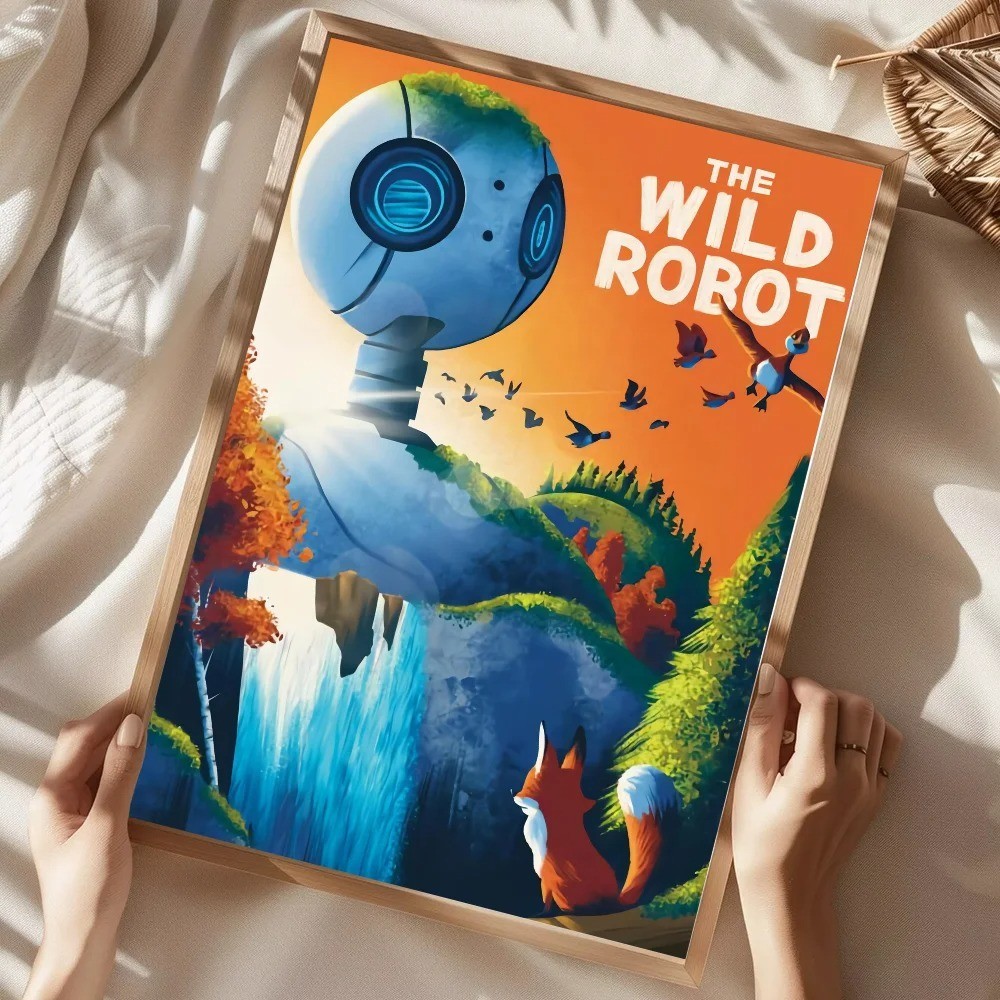The Wild Robot Wall Art Poster, No Framed
