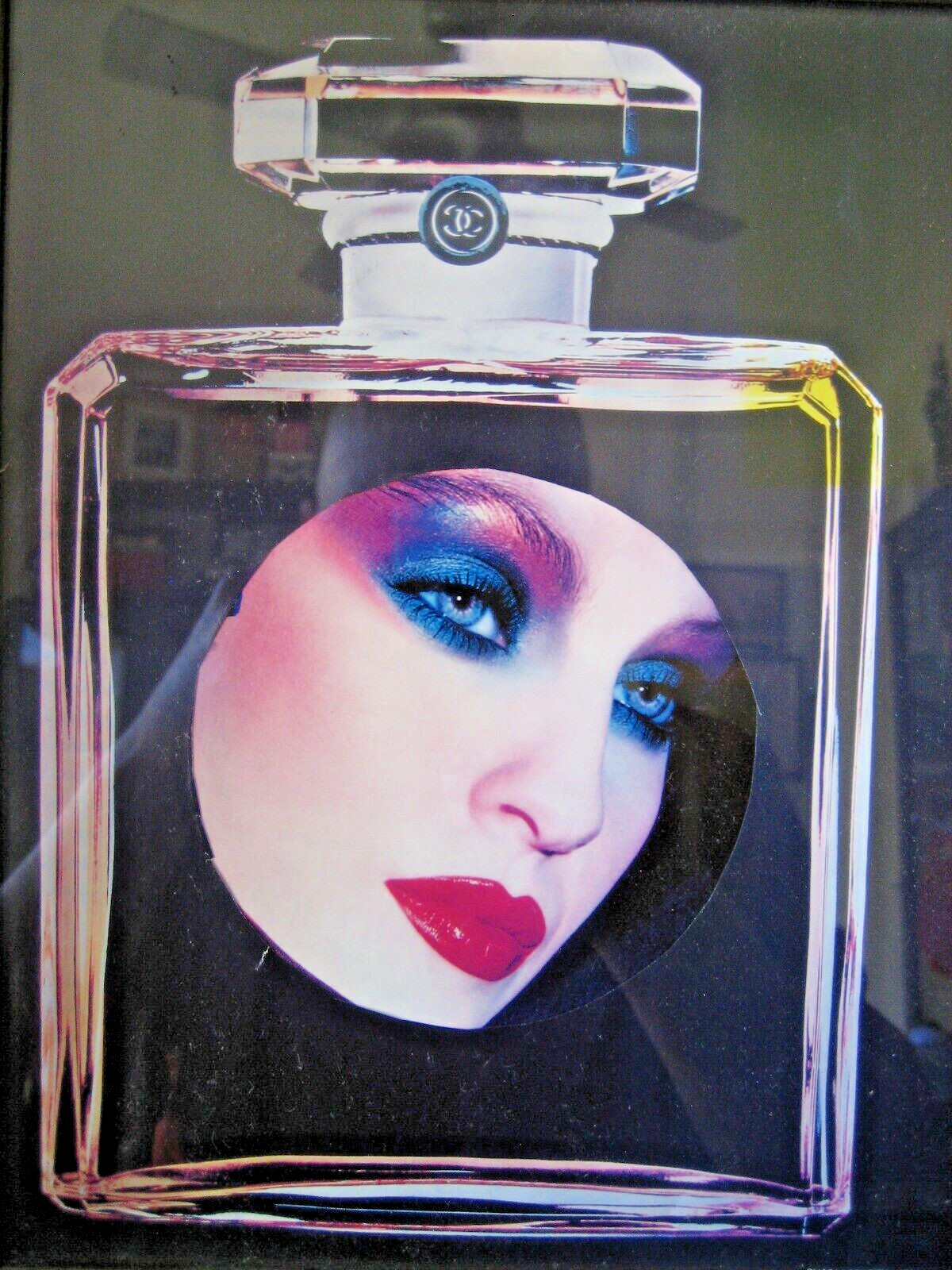 Framed hand made Chenier perfume photograph / poster (27 cm x 22 cm)