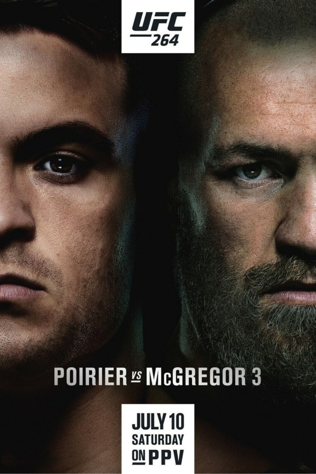 UFC 264 Poirier Vs. McGregor 3 12×18 Fight Poster Reprint