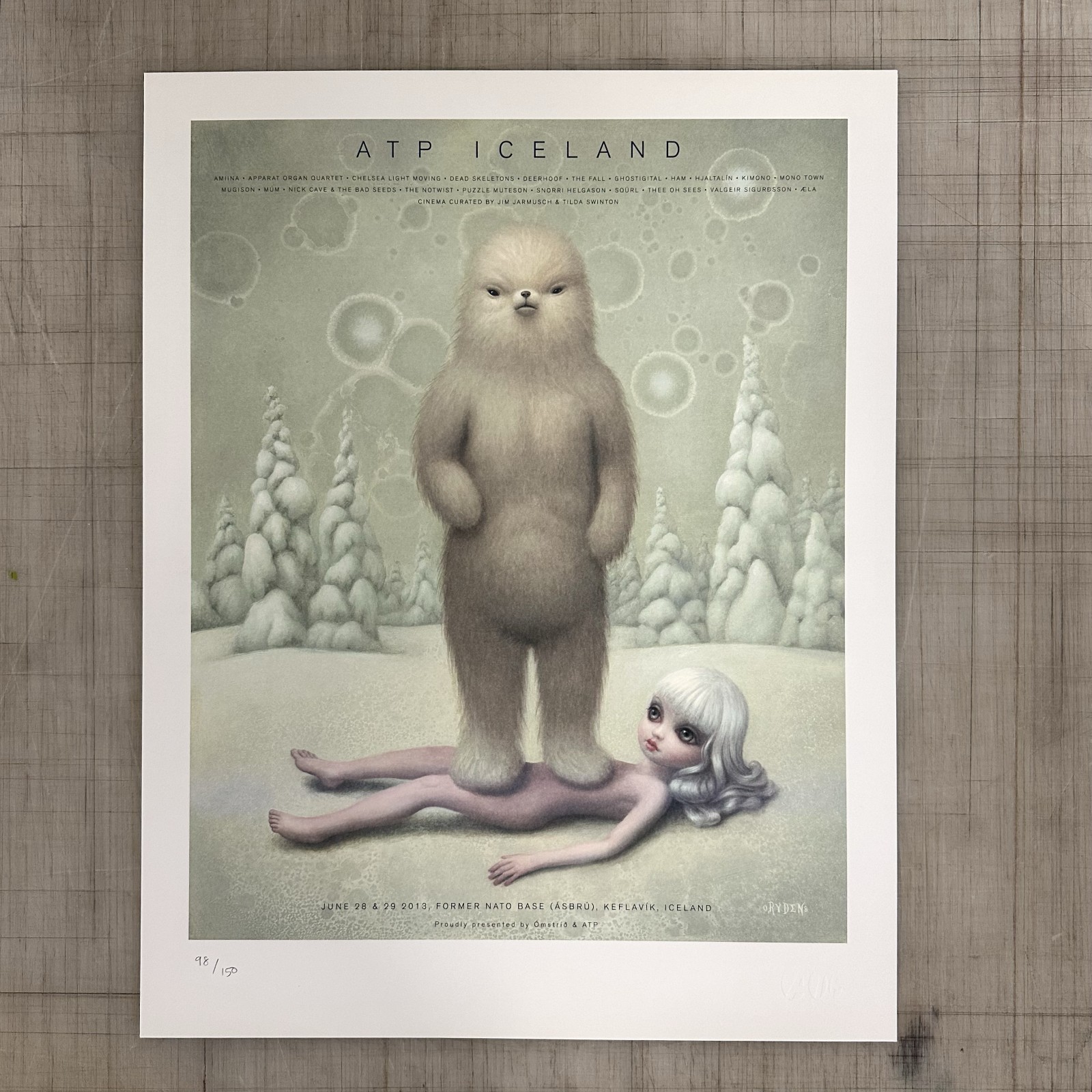 Mark Ryden Collectors Ed 98/150 ATP Iceland Limited Edition Print poster lowbrow