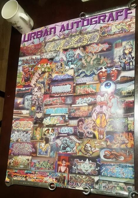 Urban Autograff Limited Edition 18″x20″ Poster, 2001, 1990’s ,only 500 Printed