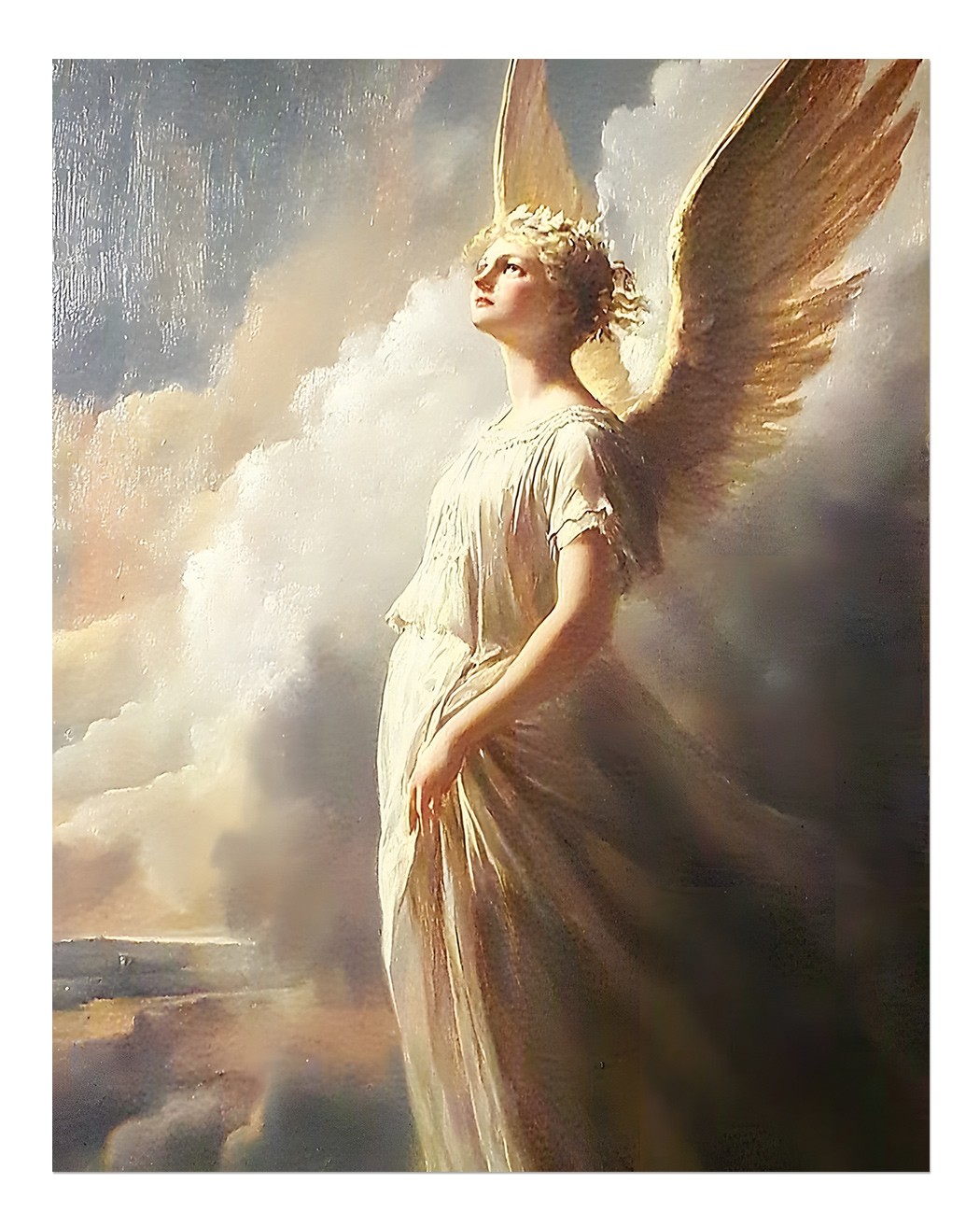 Heavenly Angelic Wall Art Poster – Classic Divine Decor Fine Art Print