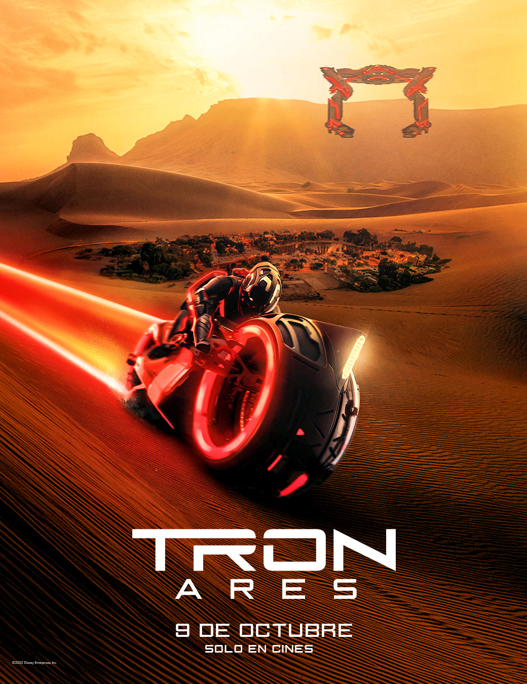Disney Tron Ares 2025 Movie Poster 11×14.5 Edward Dillinger