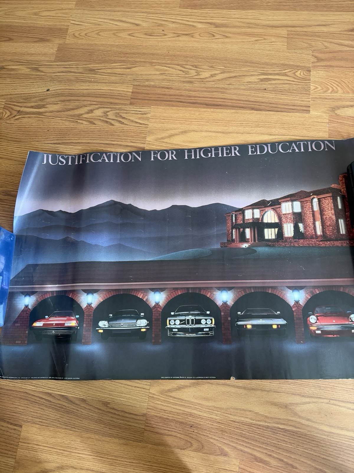 1986 Justification for Higher Education Mounted Poster Print 34 x 22 Peterson