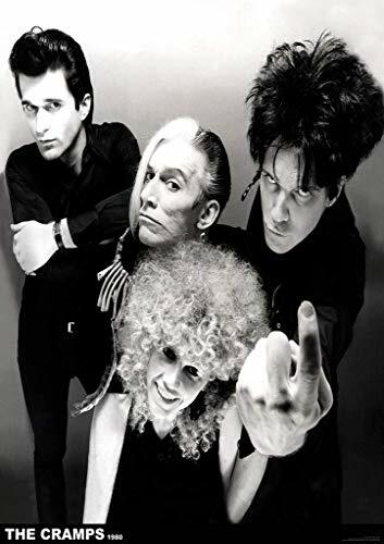 The Cramps 1980 Black & White Laminated Band Poster – 24″ x 33.5″