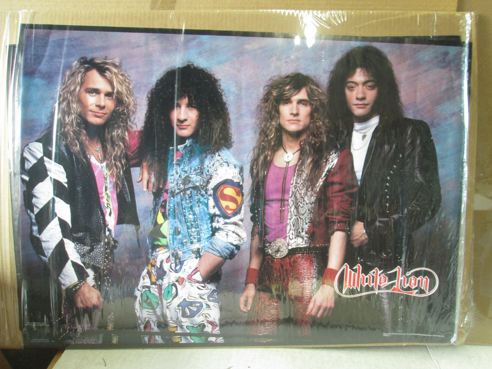 Vintage White lion poster music rock and roll glam metal 22575