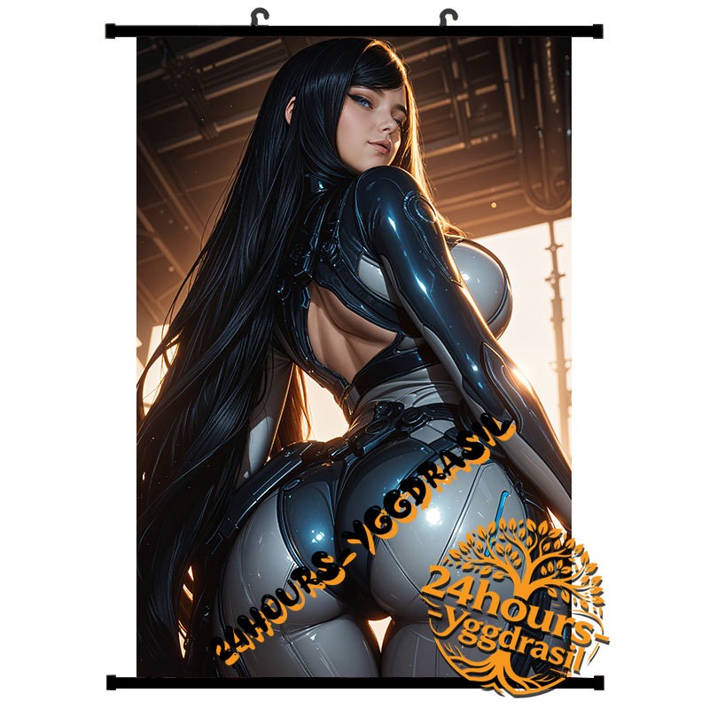 Anime Game Poster Combat Lady Bodysuit HD Wall Scroll Painting Decor 60x90cm 002