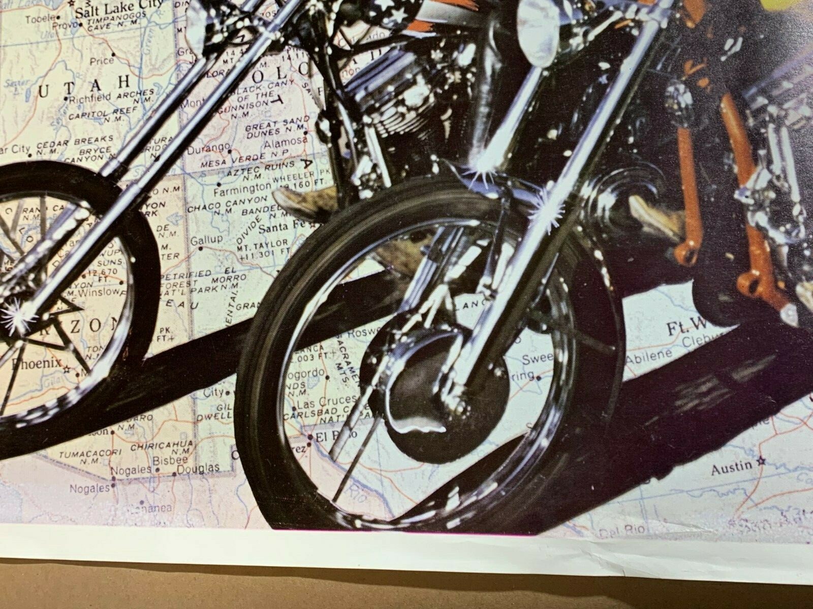EASY RIDER VINTAGE 1969 MOTORCYCLE CHOPPER USA POSTER Peter Fonda Dennis Hopper