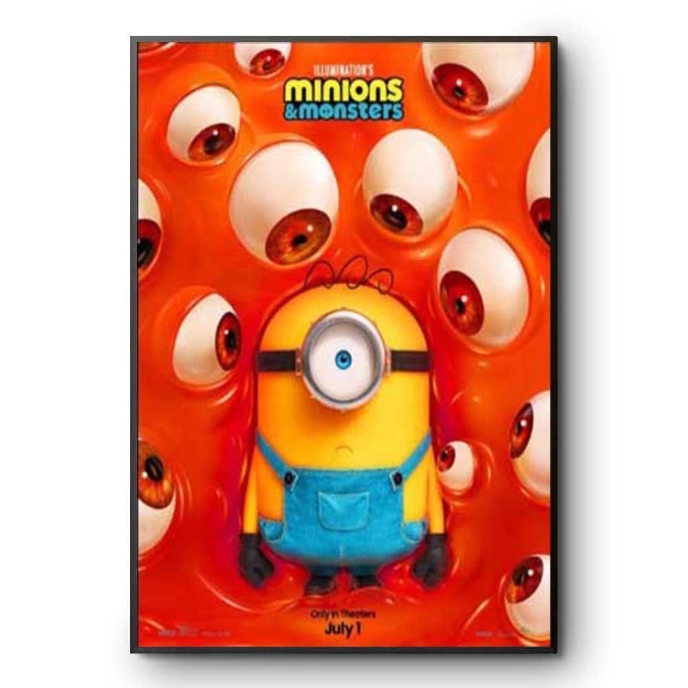 Minions & Monsters Movie Poster Illumination Animation Wall Decor Kids Room Art