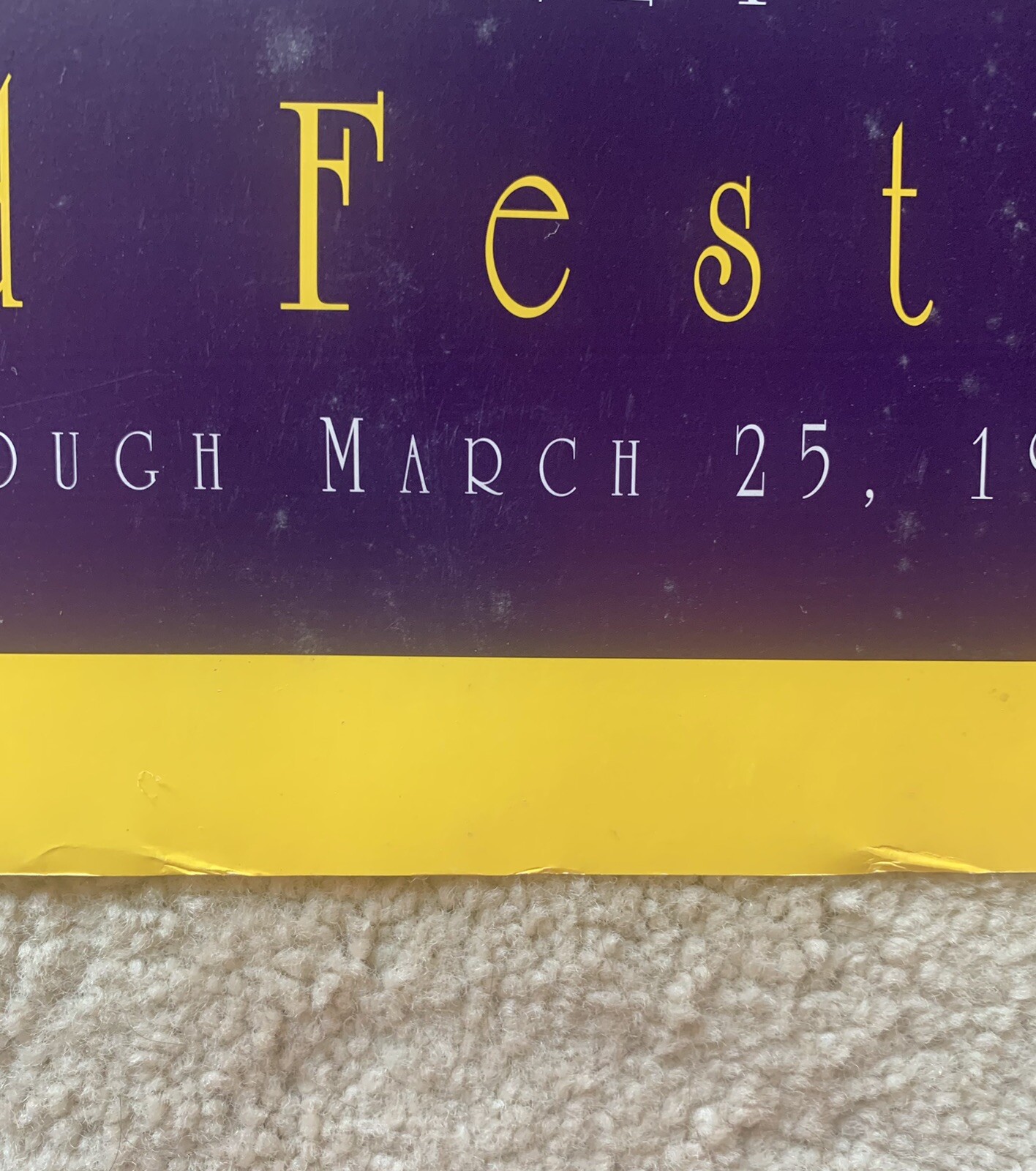 Vintage Second Annual Napa Valley Mustard Festival 1995 Poster