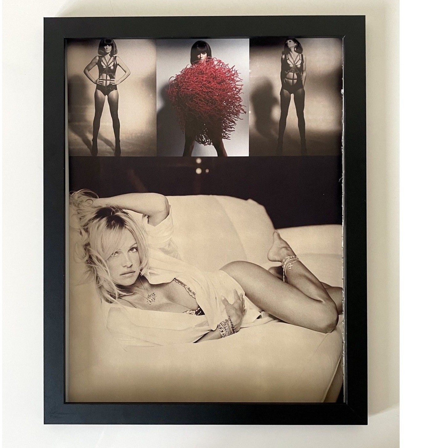 Chrome Hearts Hot girls vintage photo Poster framed 9×11