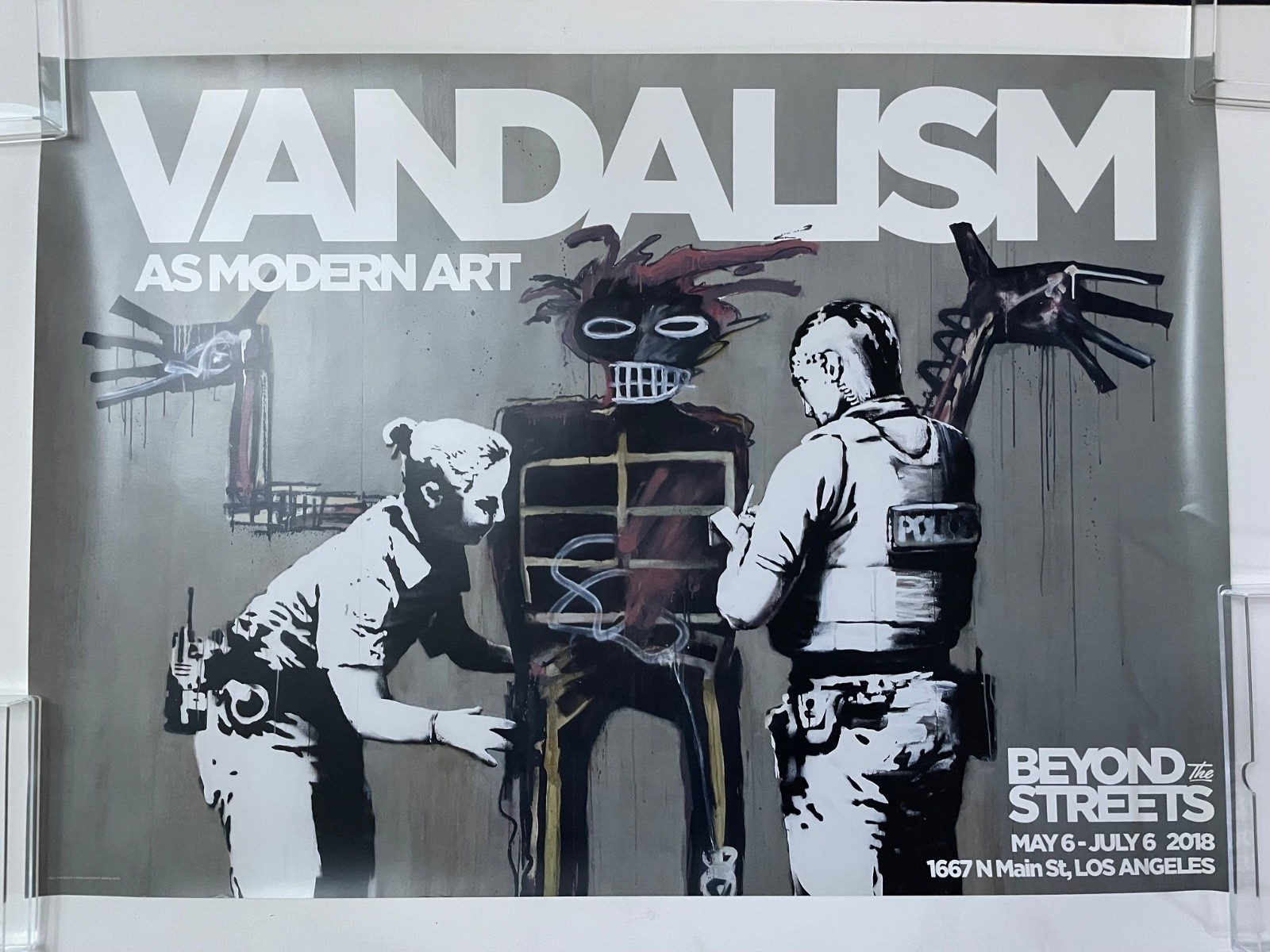 Banksy Basquiat [Beyond the Streets] Vandalism as Modern Art Limited Poster 2018