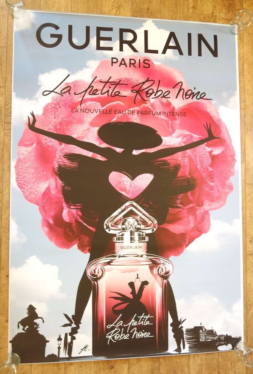 GUERLAIN PETITE ROBE NOIRE perfume original LARGE 6×4 ft BUS SHELTER poster D