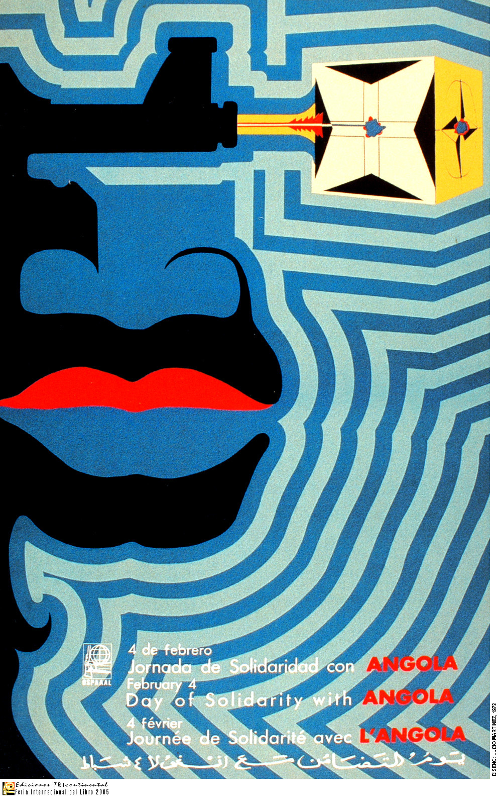 Political OSPAAAL poster.ANGOLA Freedom.African.Anti-Apartheid History art.a33