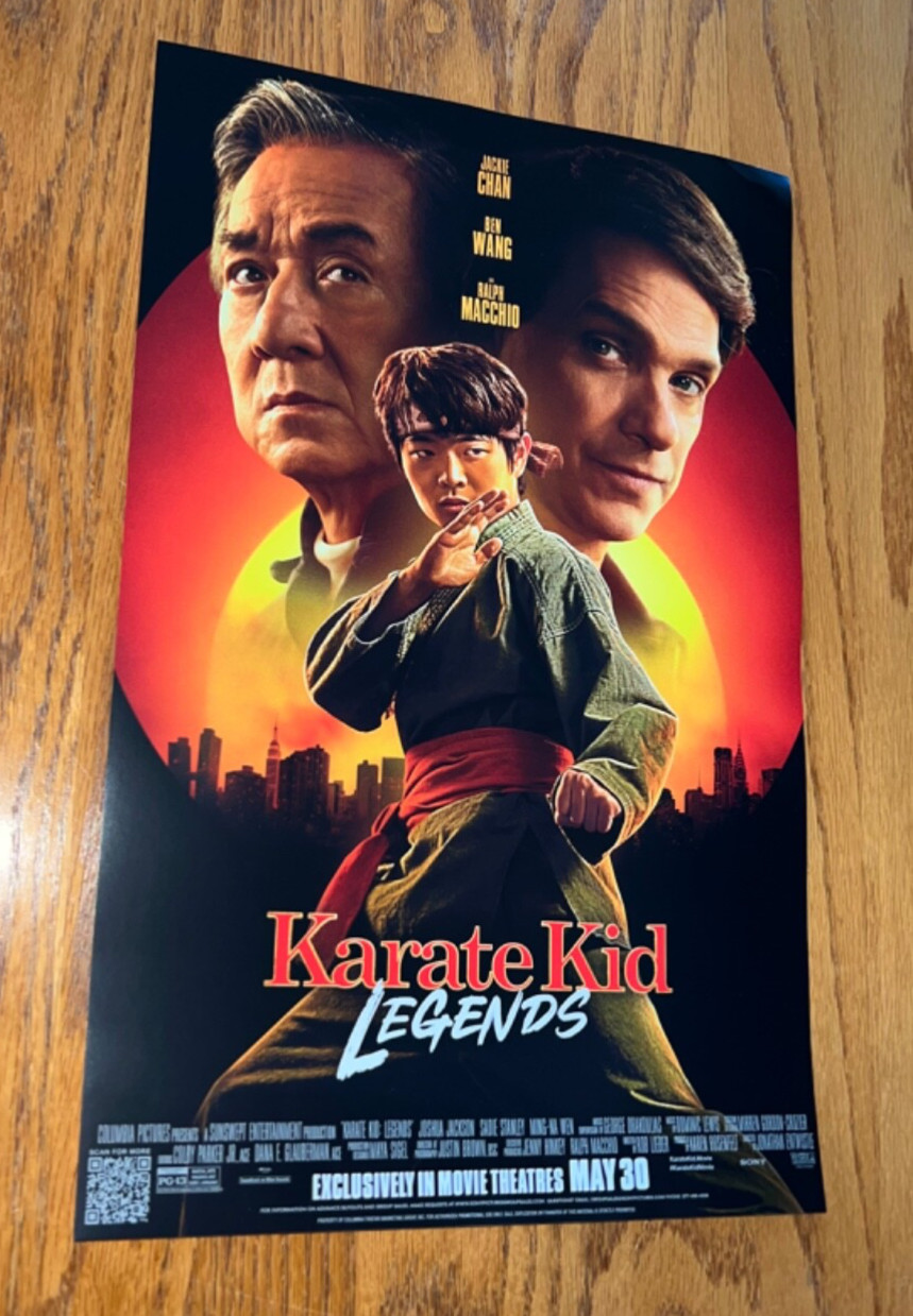 Karate Kid Legends 2025 11″ x 15.5″ Jackie Chan Collector’s Movie Poster New
