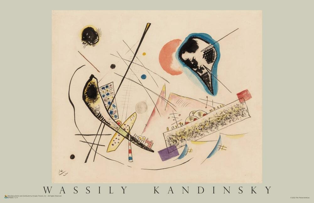 Wassily Kandinsky – Untitled (Compostion Lyrique) Poster 17″ x 11″