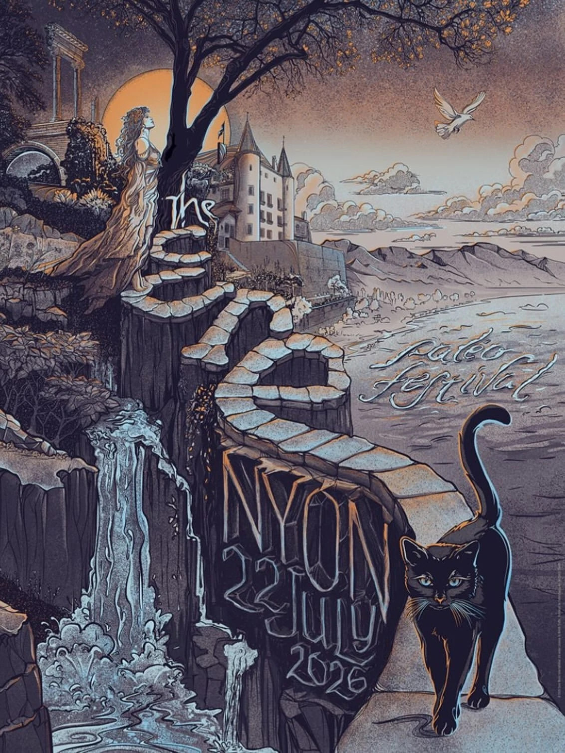 The Cure Nyon Switzerland Paleo Festival July 22, 2026 Concert Poster