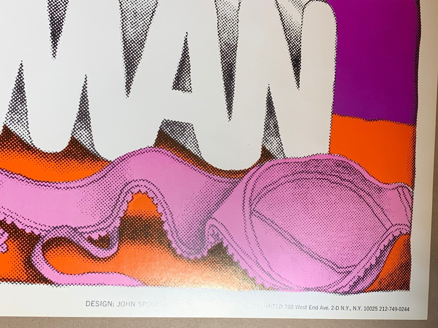LIBRATION WOMENS LIB VINTAGE 1970 HEADSHOP BLACKLIGHT WESPAC POSTER By J SPOSATO
