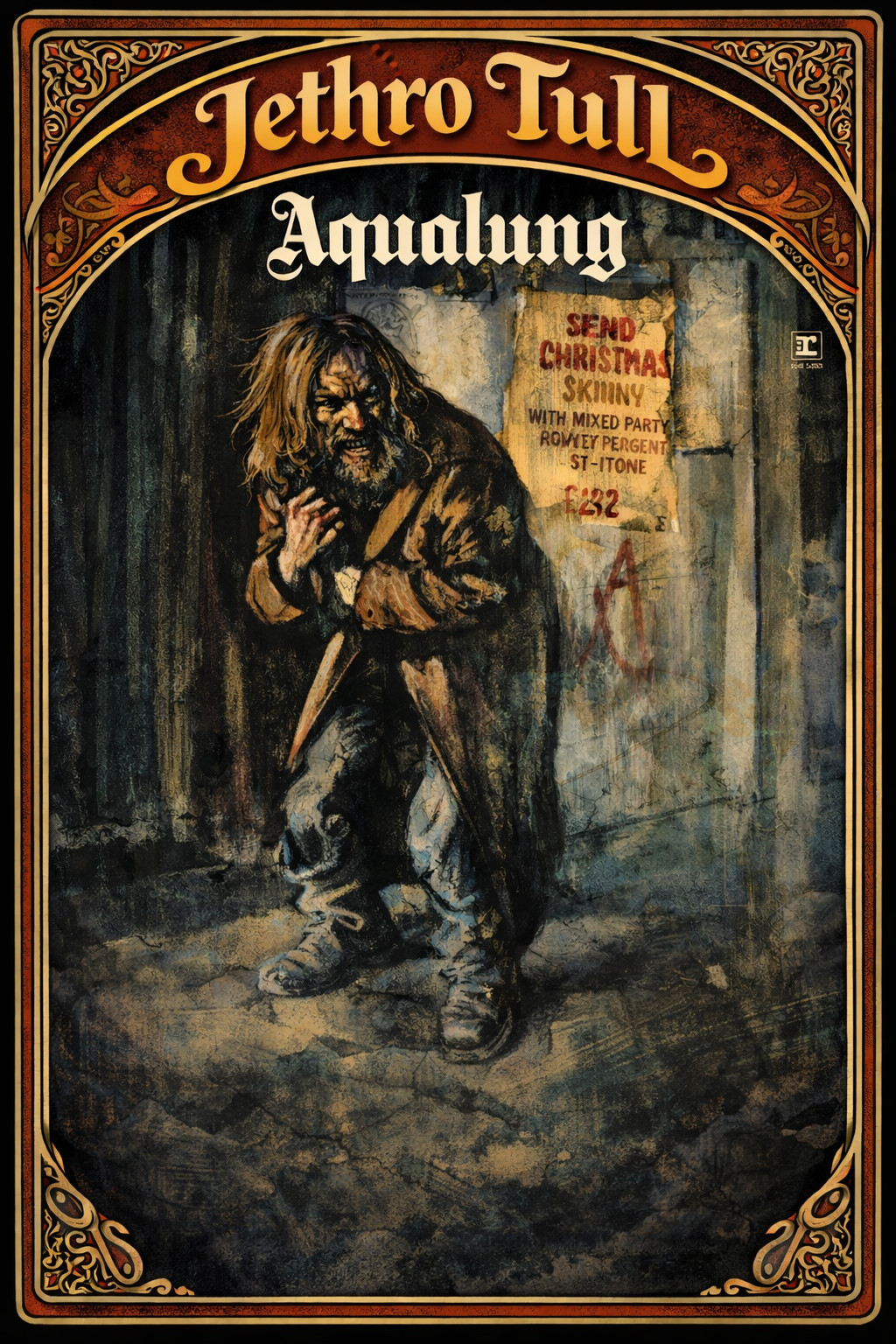 Jethro Tull Aqualung Rock Concert 13×19 Poster