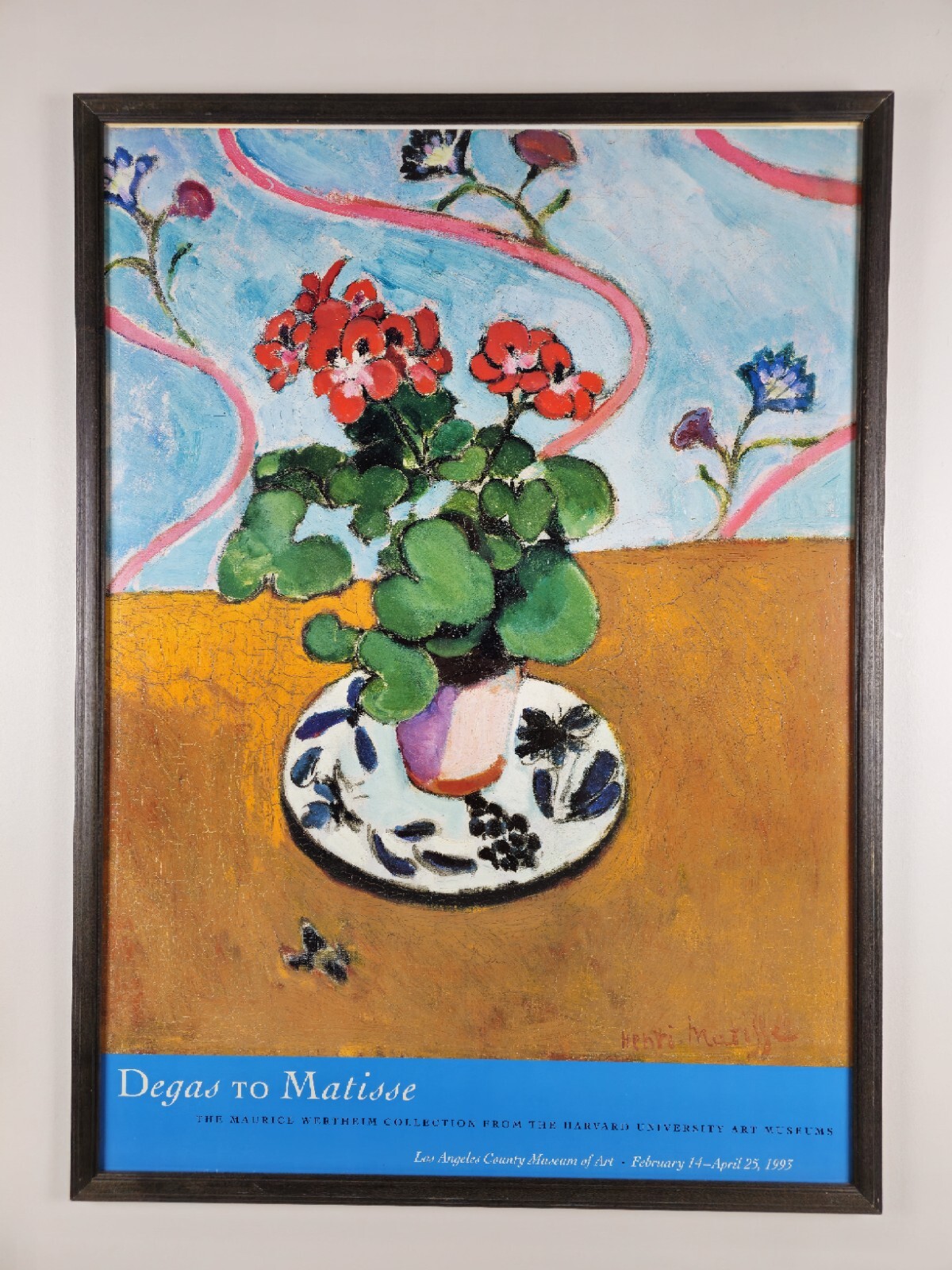 Large Henri Matisse Los Angeles Museum Of Art Gallery Exhibition Poster – Framed