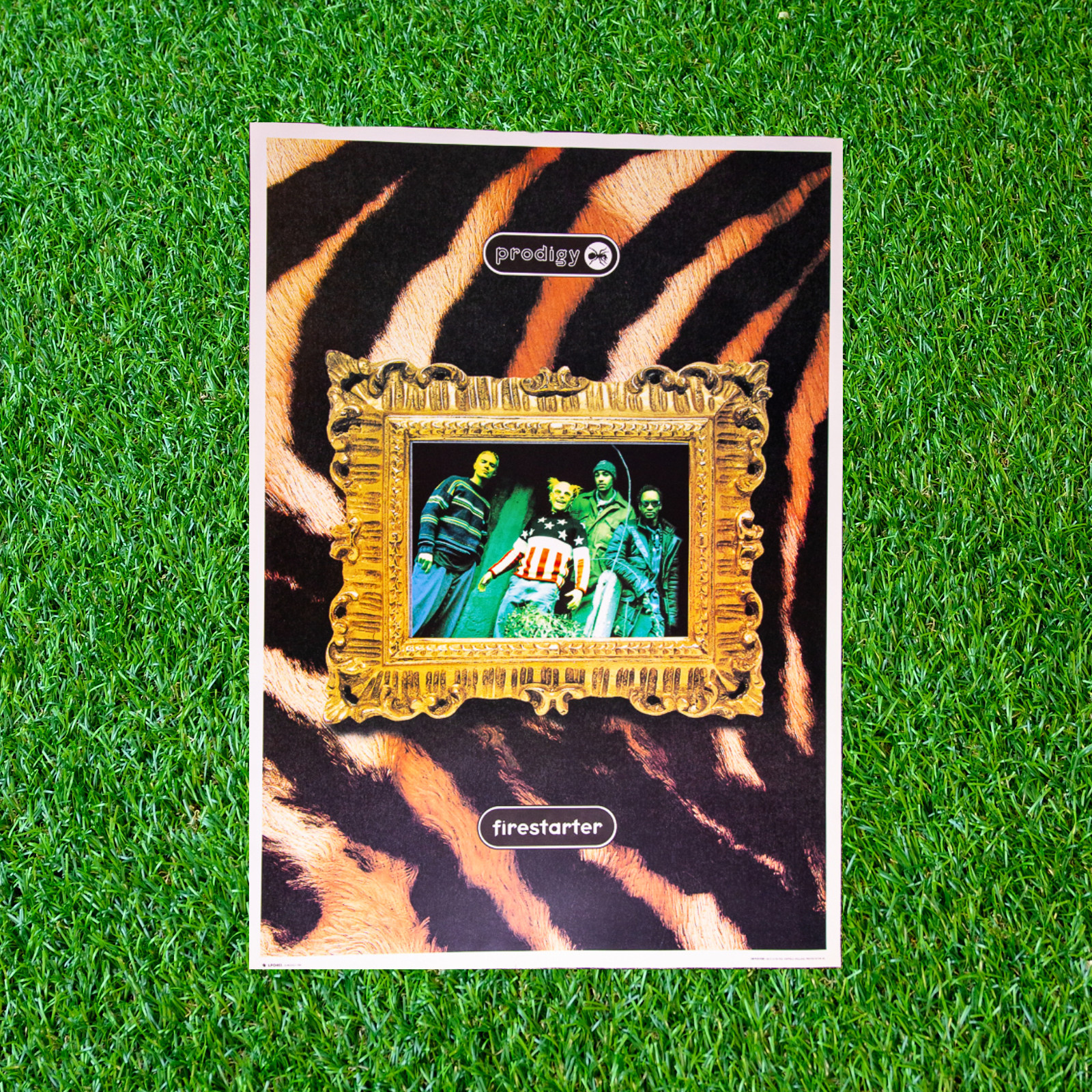Vintage 1996 The Prodigy Firestarter Poster GB England Rare 25×35 XL