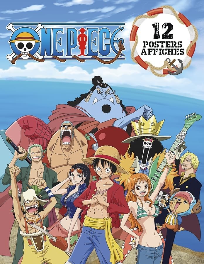 One Piece 8.5″ x 11″ Wall Poster Book w/12 Posters!