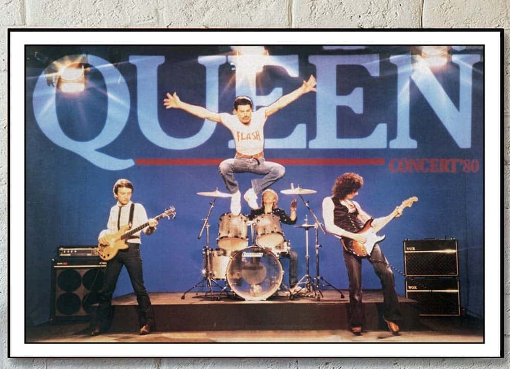 Queen Band Jump Poster Concert 80s Durable Poster