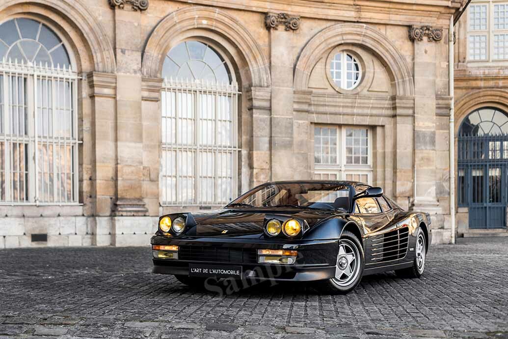 Retro Ferrari Testarossa Pininfarina 1984 High Res Wall Decor Print Photo Poster