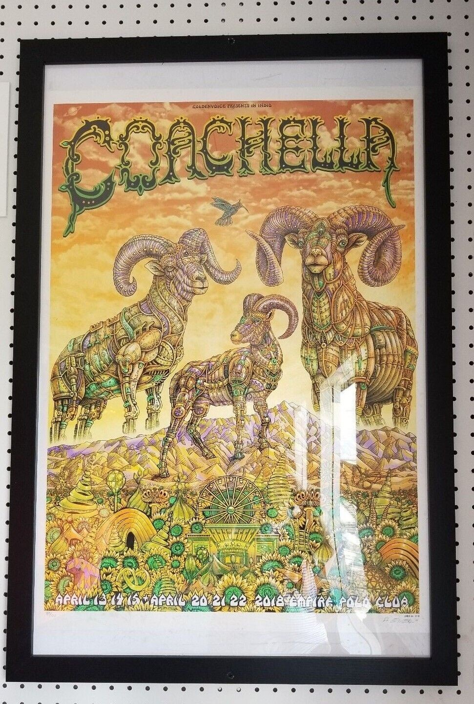 EMEK Official Coachella 2018 Festival Concert Print Poster Limited Edition #/100
