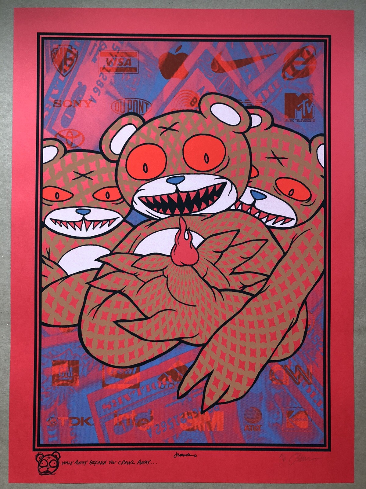 [REMARQUED~2011~S/N#A/P] Jermaine Rogers ‘GOD LOVES YOU LOVE GOD’ RED Art Print
