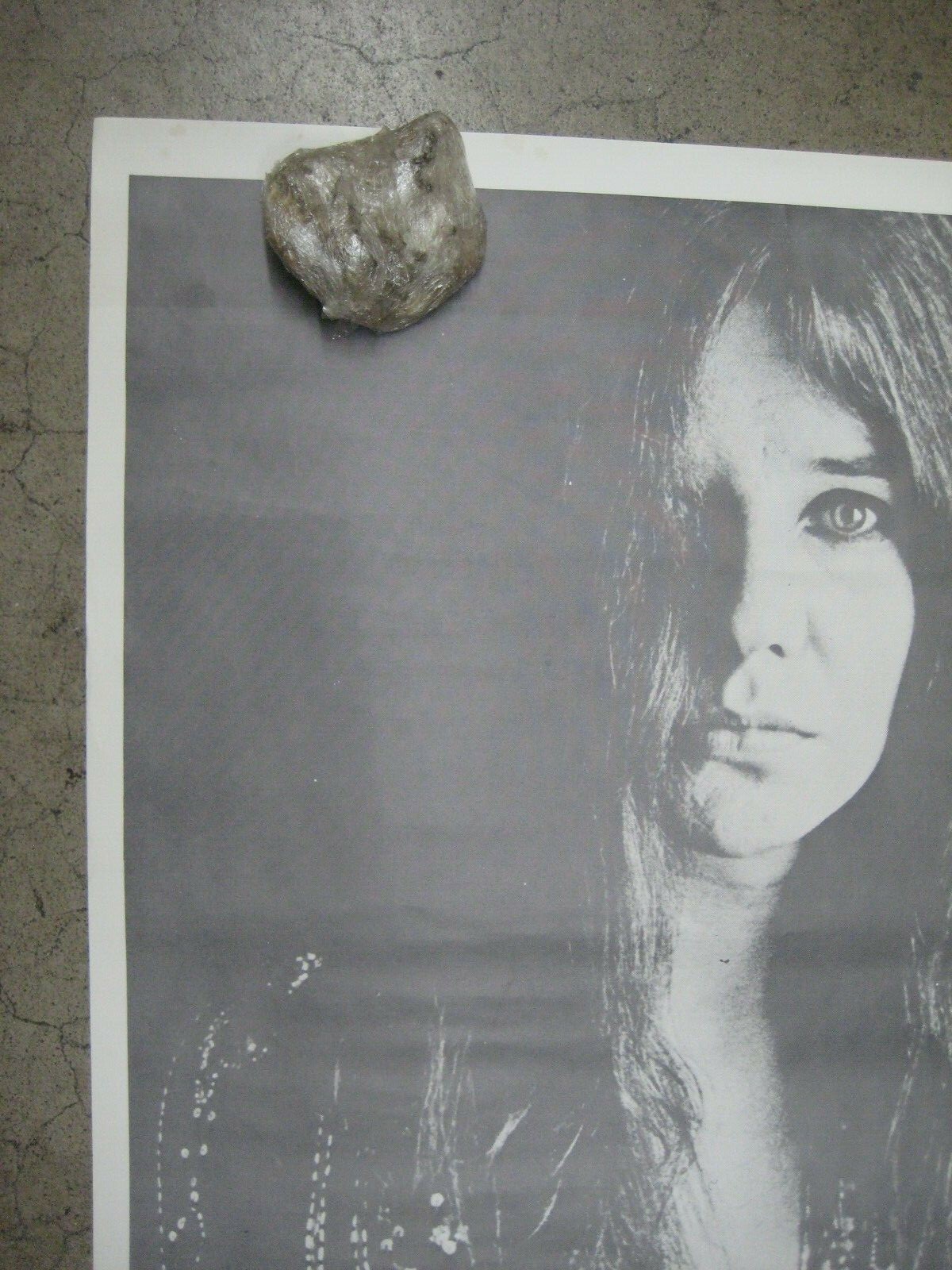 Janis Joplin Rock star singer Poster Vintage 1970’s Black And White C1192